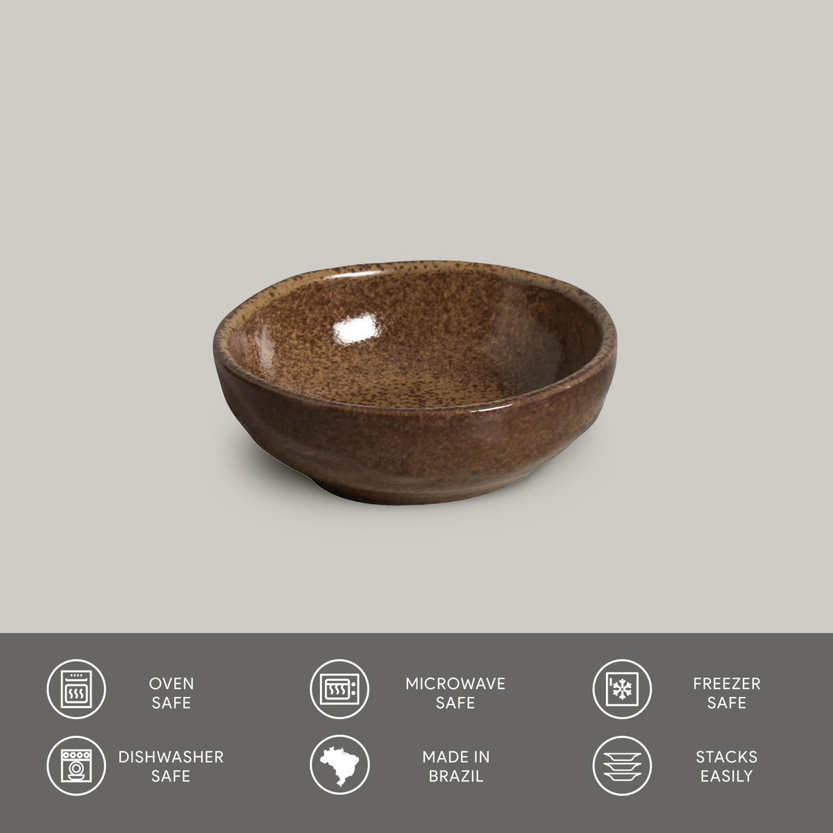 Porto Brasil DIJON RAMEKIN ORGANIC MEDIUM STONEWARE dia. 3.54x1.18"  SKU: '14614105801