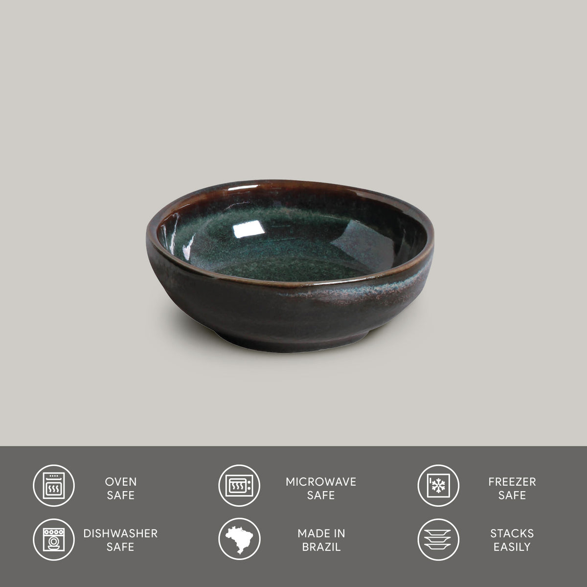 Porto Brasil OCEANO RAMEKIN ORGANIC MEDIUM STONEWARE dia. 3.54x1.18"  SKU: '14614106701