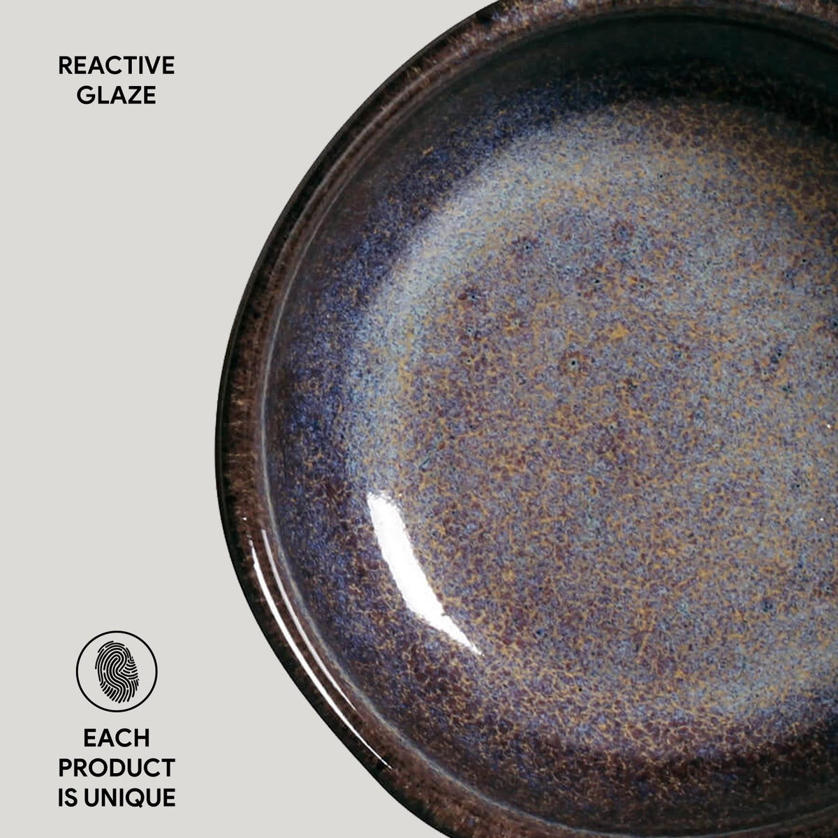 Porto Brasil TOURMALINE RAMEKIN ORGANIC MEDIUM STONEWARE dia. 3.54x1.18"  SKU: '14614108901