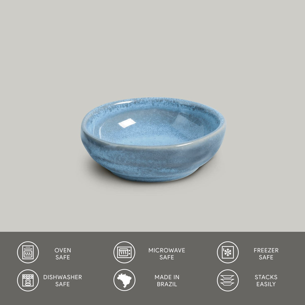 Porto Brasil BREEZE RAMEKIN ORGANIC MEDIUM STONEWARE dia. 3.54x1.18"  SKU: '14614109001