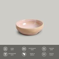 Porto Brasil LITCHI RAMEKIN ORGANIC MEDIUM STONEWARE dia. 3.54x1.18"  SKU: '14614109201