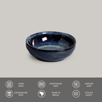 Porto Brasil DENIM RAMEKIN ORGANIC MEDIUM STONEWARE dia. 3.54x1.18"  SKU: '14614113001