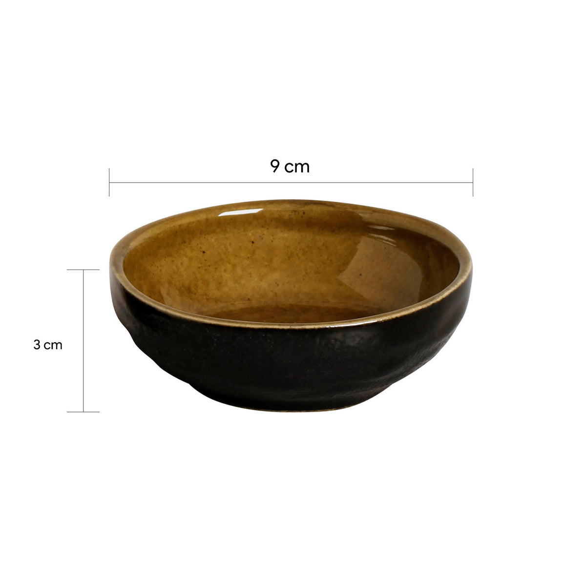 Porto Brasil AMBER RAMEKIN ORGANIC MEDIUM STONEWARE dia. 3.54x1.18"  SKU: '1461477101