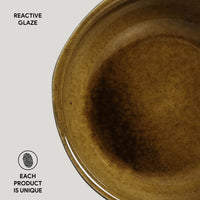 Porto Brasil AMBER RAMEKIN ORGANIC MEDIUM STONEWARE dia. 3.54x1.18"  SKU: '1461477101