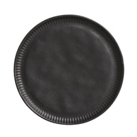 Porto Brasil MATTE BLACK LINHAS DESSERT PLATE STONEWARE dia. 8.46"   SKU: '146173901