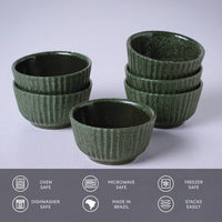 Porto Brasil GREENERY LINHAS RAMEKIN STONEWARE dia. 3.5x1.97" GREENEERY SKU: '14661106501