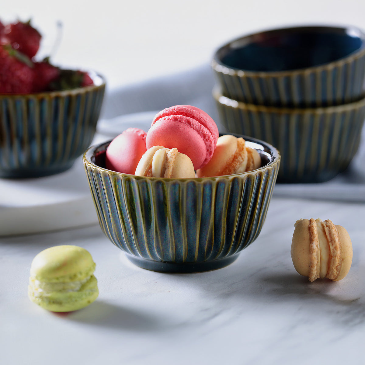 Porto Brasil OCEANO LINHAS RAMEKIN STONEWARE dia. 3.5x1.97"  SKU: '14661106701