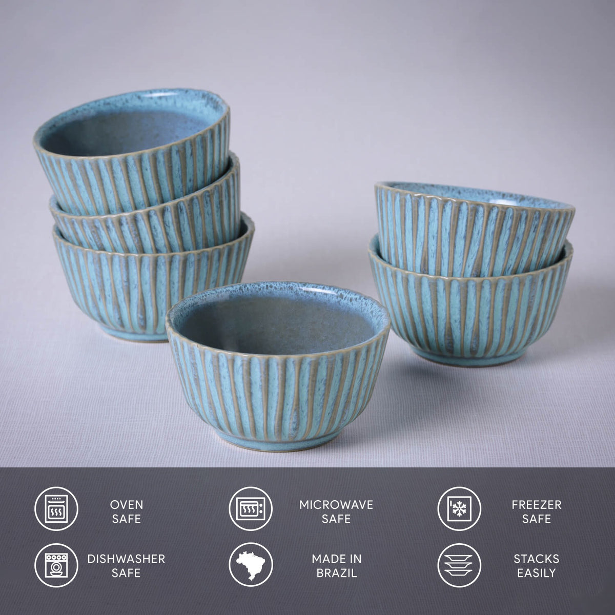 Porto Brasil BREEZE LINHAS RAMEKIN STONEWARE dia. 3.5x1.97"  SKU: '14661109001