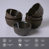 Porto Brasil METALLICA LINHAS RAMEKIN STONEWARE dia. 3.5x1.97"  SKU: '14661109301
