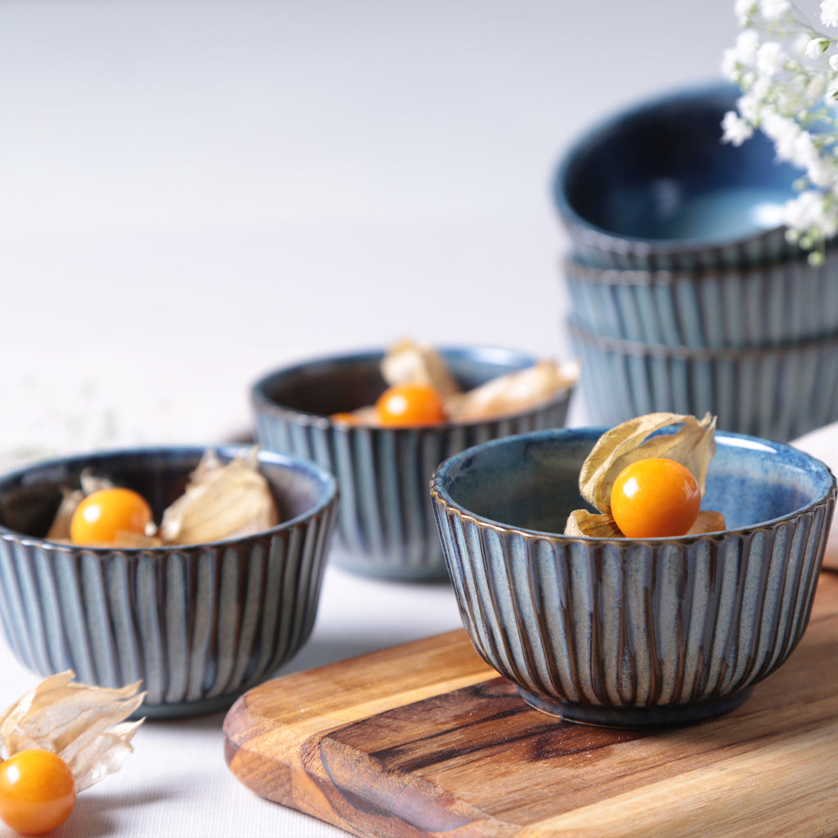 Porto Brasil DENIM LINHAS RAMEKIN STONEWARE dia. 3.5x1.97"  SKU: '14661113001