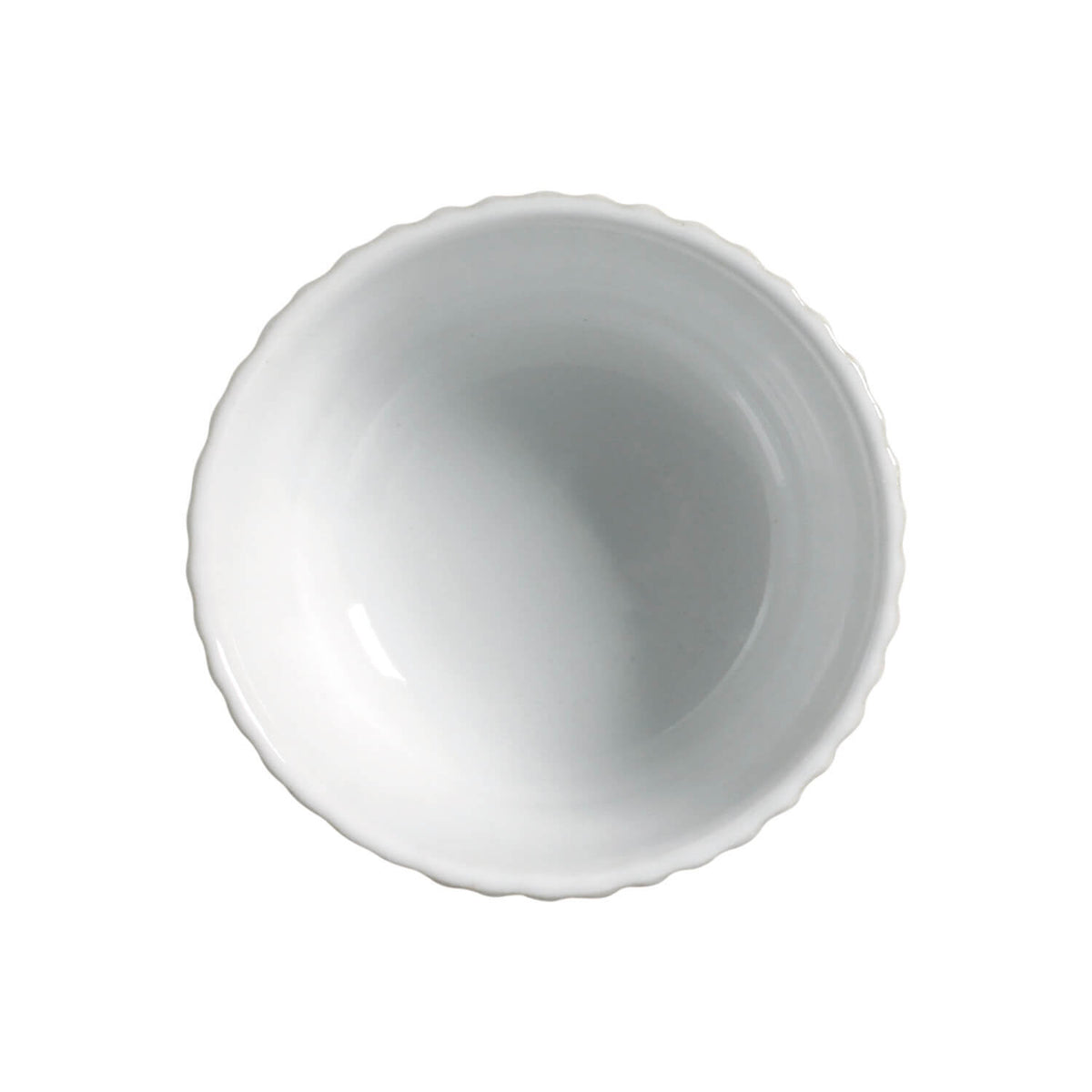 Porto Brasil NEW WHITE LINHAS RAMEKIN STONEWARE dia. 3.5x1.97"  SKU: '14661119801