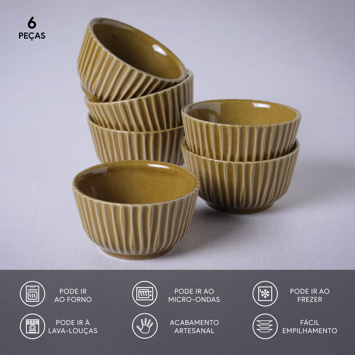 Porto Brasil AMBER LINHAS RAMEKIN STONEWARE dia. 3.5x1.97"  SKU: '1466177101