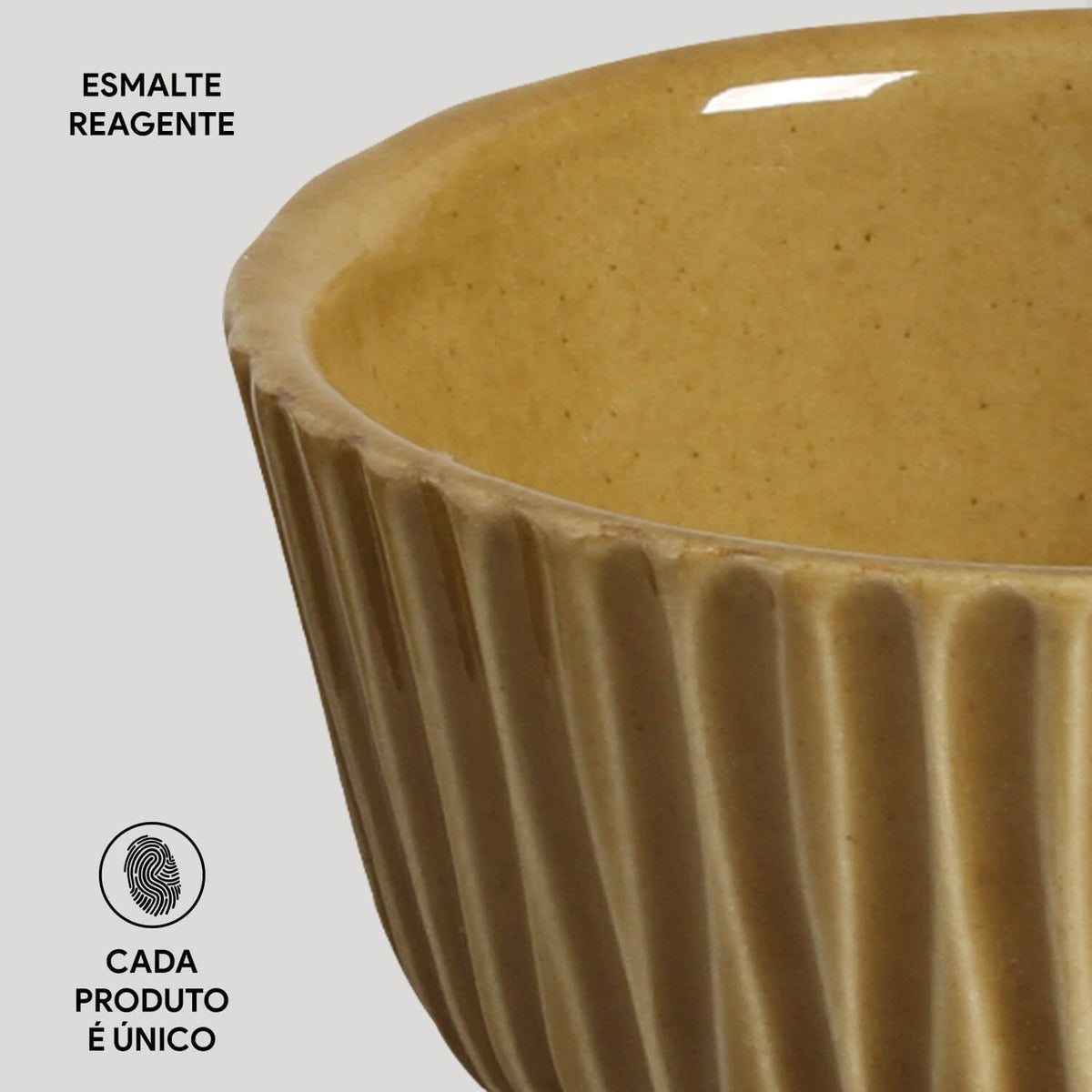 Porto Brasil AMBER LINHAS RAMEKIN STONEWARE dia. 3.5x1.97"  SKU: '1466177101