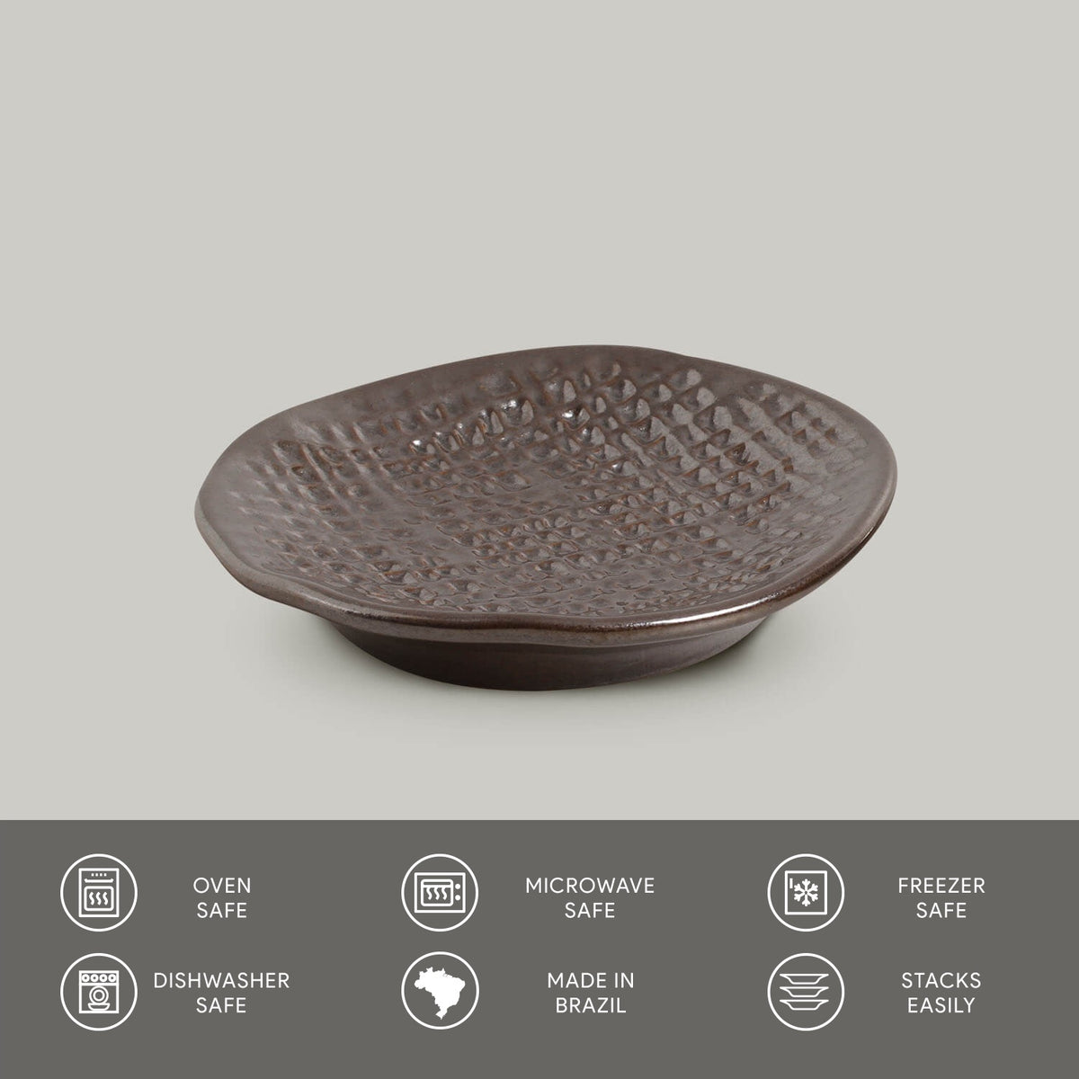 Porto Brasil METALLICA RAMEKIN JUTA STONEWARE dia. 4.33x0.87"  SKU: '14664109301