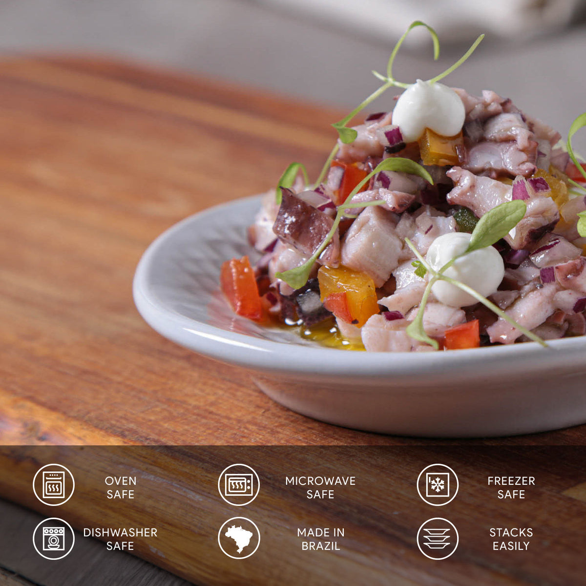 Porto Brasil NEW WHITE RAMEKIN JUTA STONEWARE dia. 4.33x0.87"  SKU: '14664119801