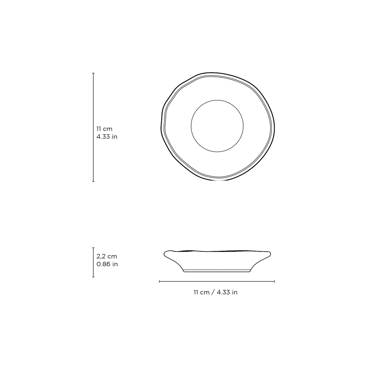 Porto Brasil MATTE BLACK RAMEKIN JUTA STONEWARE dia. 4.33x0.87"  SKU: '1466473901