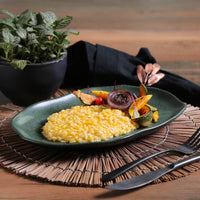 Porto Brasil GREENERY SHALLOW OVAL PR MEDIUM BIO STONEWARE dia. 11.81x7.87"  SKU: '14831106501