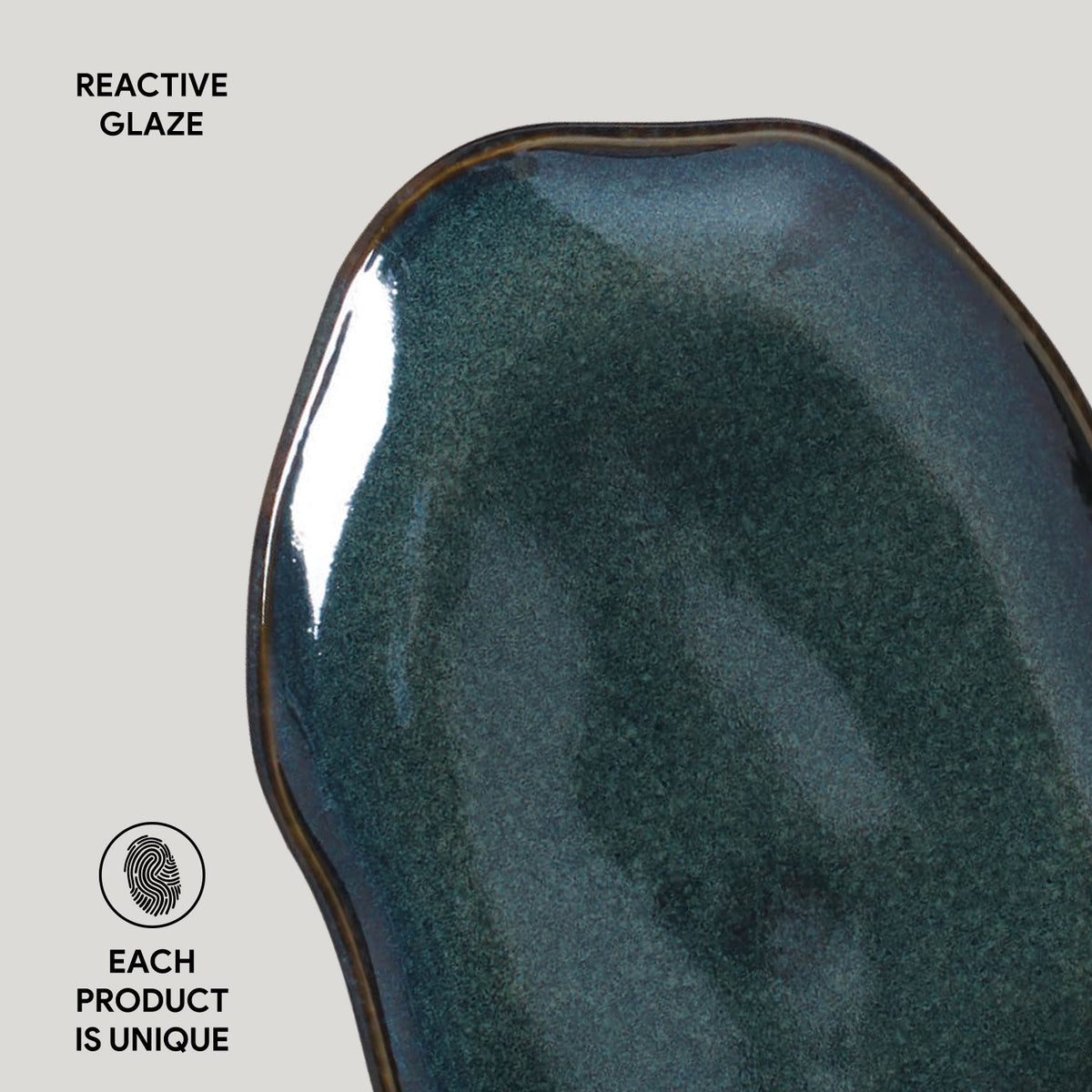 Porto Brasil OCEANO SHALLOW OVAL PR MEDIUM BIO STONEWARE dia. 11.81x7.87"  SKU: '14831106701