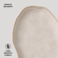 Porto Brasil LATTE SHALLOW OVAL PR MEDIUM BIO STONEWARE dia. 11.81x7.87"  SKU: '14831108501