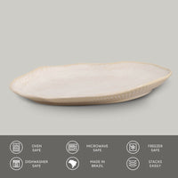 Porto Brasil LATTE SHALLOW OVAL PR MEDIUM BIO STONEWARE dia. 11.81x7.87"  SKU: '14831108501