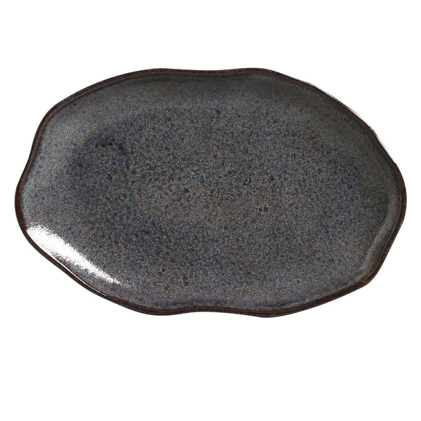 Porto Brasil TITANIUM SHALLOW OVAL PR MEDIUM BIO STONEWARE dia. 11.81x7.87"  SKU: '14831109401