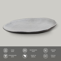 Porto Brasil DUST SHALLOW OVAL PR MEDIUM BIO STONEWARE dia. 11.81x7.87"  SKU: '14831115801