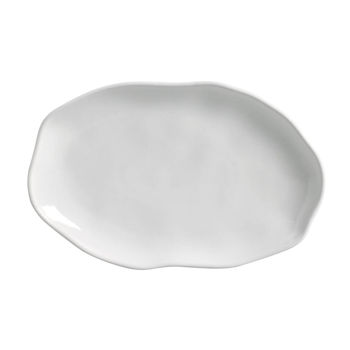 Porto Brasil NEW WHITE SHALLOW OVAL PR MEDIUM BIO STONEWARE dia. 11.81x7.87"  SKU: '14831119801