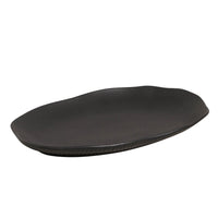 Porto Brasil MATTE BLACK SHALLOW OVAL PR MEDIUM BIO STONEWARE dia. 11.81x7.87"  SKU: '1483173901