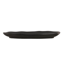 Porto Brasil MATTE BLACK SHALLOW OVAL PR MEDIUM BIO STONEWARE dia. 11.81x7.87"  SKU: '1483173901