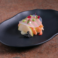 Porto Brasil MATTE BLACK SHALLOW OVAL PR MEDIUM BIO STONEWARE dia. 11.81x7.87"  SKU: '1483173901