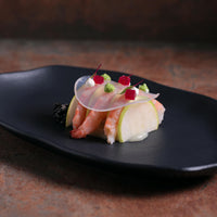 Porto Brasil MATTE BLACK SHALLOW OVAL PR MEDIUM BIO STONEWARE dia. 11.81x7.87"  SKU: '1483173901