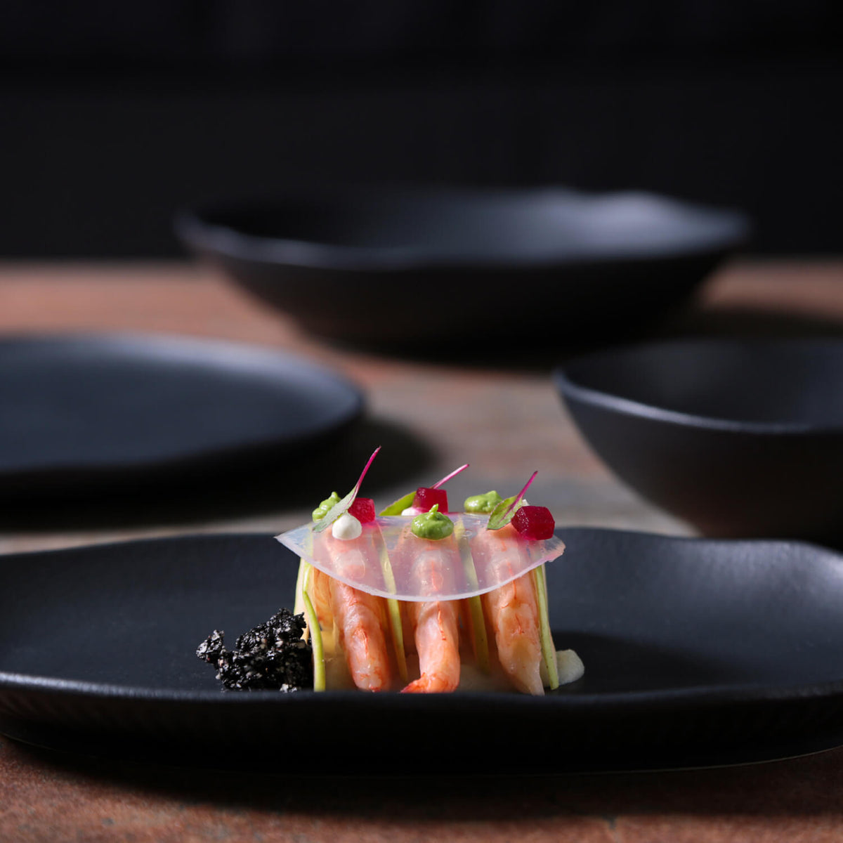 Porto Brasil MATTE BLACK SHALLOW OVAL PR MEDIUM BIO STONEWARE dia. 11.81x7.87"  SKU: '1483173901