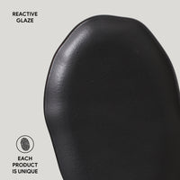 Porto Brasil MATTE BLACK SHALLOW OVAL PR MEDIUM BIO STONEWARE dia. 11.81x7.87"  SKU: '1483173901