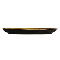 Porto Brasil AMBER SHALLOW OVAL PR MEDIUM BIO STONEWARE dia. 11.81x7.87"  SKU: '1483177101