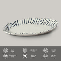 Porto Brasil ELEMENTO SHALLOW OVAL PR MEDIUM BIO STONEWARE dia. 11.81x7.87"  SKU: '1483193101