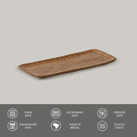 Porto Brasil DIJON RECTANGULAR PR ORGANIC STONEWARE dia. 8.66x3.74"  SKU: '15014105801