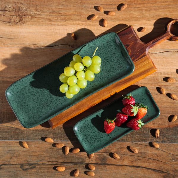Porto Brasil GREENERY RECTANGULAR PR ORGANIC STONEWARE dia. 8.66x3.74"  SKU: '15014106501
