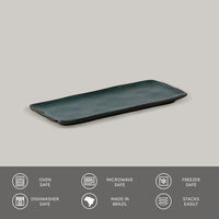 Porto Brasil OCEANO RECTANGULAR PR ORGANIC STONEWARE dia. 8.66x3.74"  SKU: '15014106701