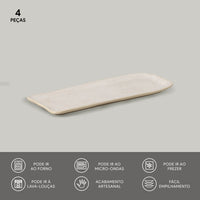 Porto Brasil LATTE RECTANGULAR PR ORGANIC STONEWARE dia. 8.66x3.74"  SKU: '15014108501