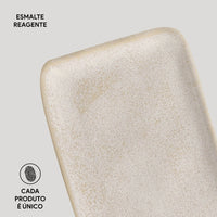 Porto Brasil LATTE RECTANGULAR PR ORGANIC STONEWARE dia. 8.66x3.74"  SKU: '15014108501