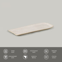 Porto Brasil LATTE RECTANGULAR PR ORGANIC STONEWARE dia. 8.66x3.74"  SKU: '15014108501