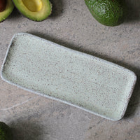 Porto Brasil PISTACHE RECTANGULAR PR ORGANIC STONEWARE dia. 8.66x3.74"  SKU: '15014108801