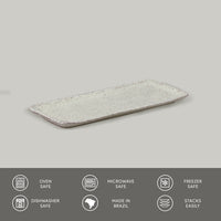 Porto Brasil PISTACHE RECTANGULAR PR ORGANIC STONEWARE dia. 8.66x3.74"  SKU: '15014108801