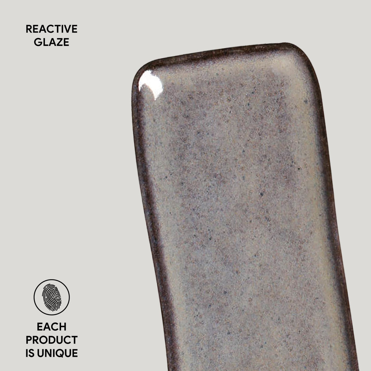 Porto Brasil TOURMALINE RECTANGULAR PR ORGANIC STONEWARE dia. 8.66x3.74"  SKU: '15014108901