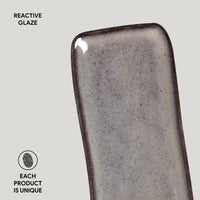 Porto Brasil TOURMALINE RECTANGULAR PR ORGANIC STONEWARE dia. 8.66x3.74"  SKU: '15014108901