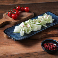 Porto Brasil DENIM RECTANGULAR PR ORGANIC STONEWARE dia. 8.66x3.74"  SKU: '15014113001