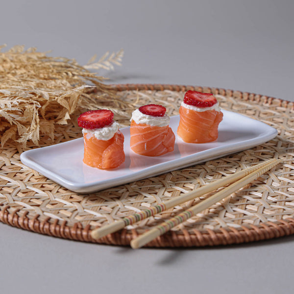 Porto Brasil NEW WHITE RECTANGULAR PR ORGANIC STONEWARE dia. 8.66x3.74"  SKU: '15014119801