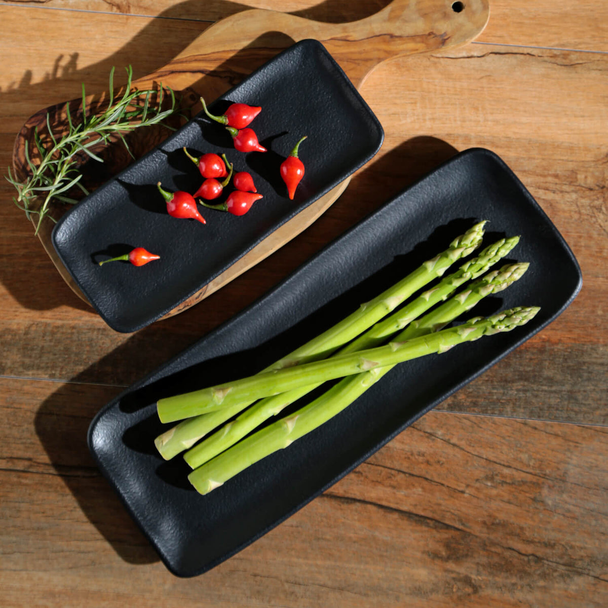 Porto Brasil MATTE BLACK RECTANGULAR PR ORGANIC STONEWARE dia. 8.66x3.74"  SKU: '1501473901