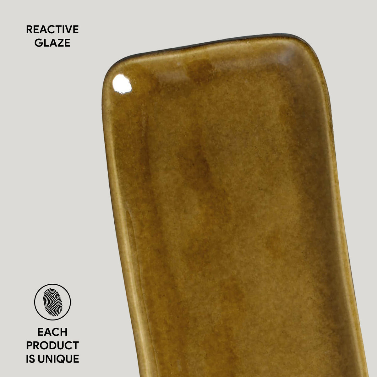 Porto Brasil AMBER RECTANGULAR PR ORGANIC STONEWARE dia. 8.66x3.74"  SKU: '1501477101