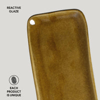 Porto Brasil AMBER RECTANGULAR PR ORGANIC STONEWARE dia. 8.66x3.74"  SKU: '1501477101